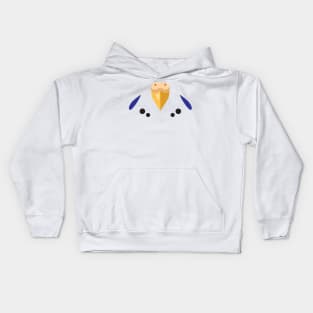 White Parakeet Beak (Female) Kids Hoodie